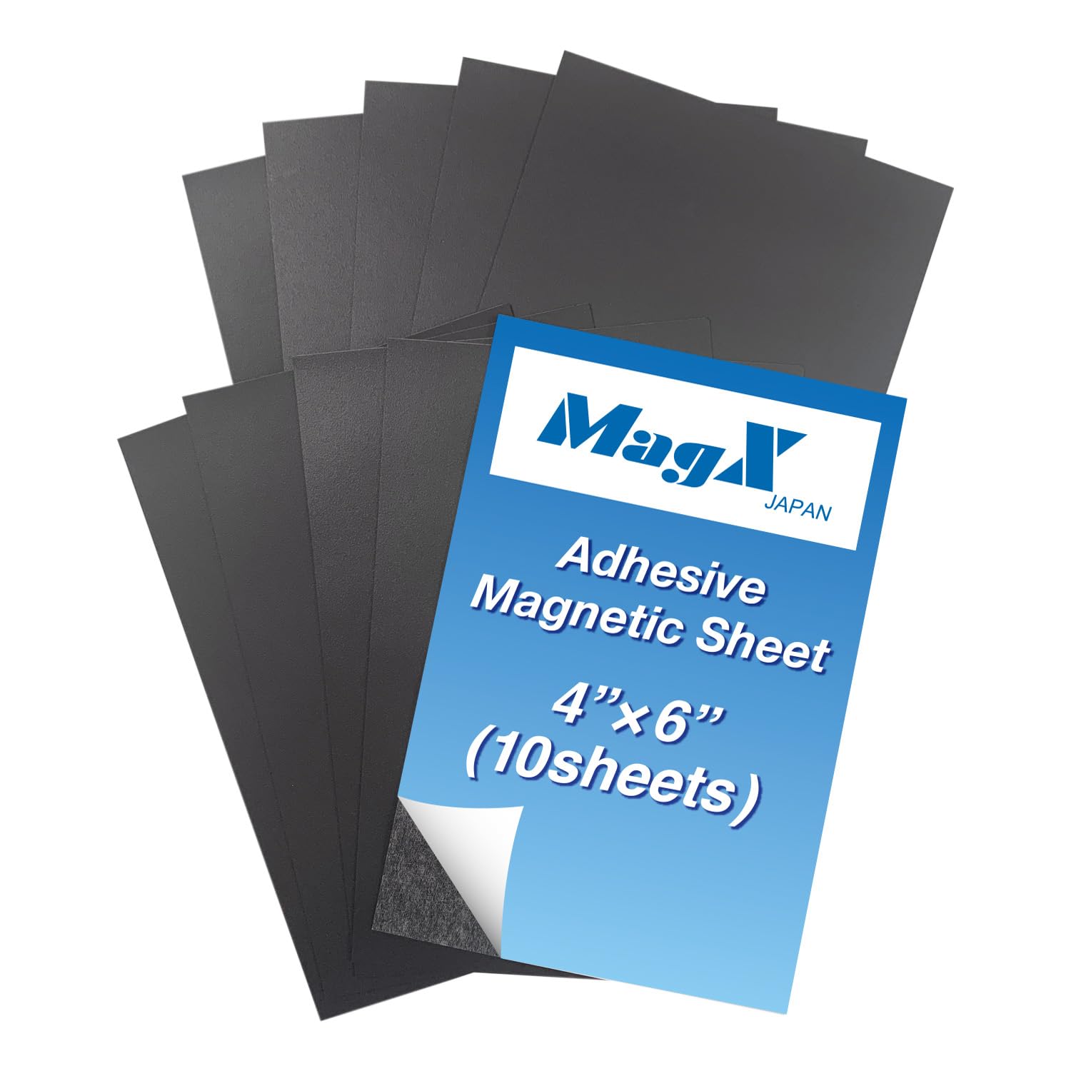 Amazon.com: MagX Magnetic Sheets with Adhesive Backing, 4 x 6 Inch